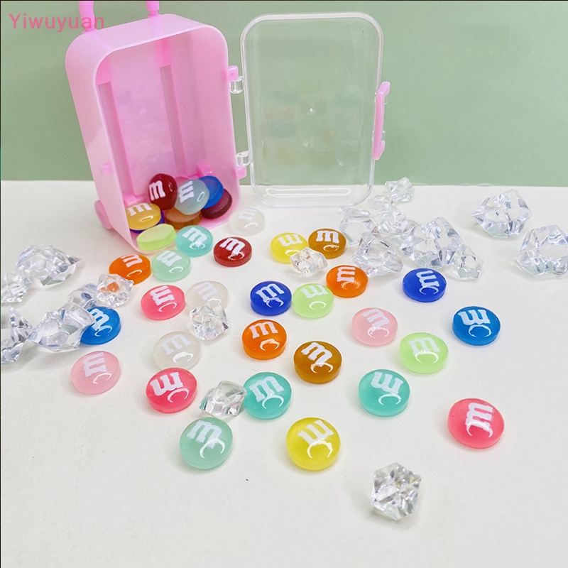 5 Hạt Đậu Sô Cô La Mini Bằng Nhựa Phát Quang Trang Trí Xe Hơi Mới