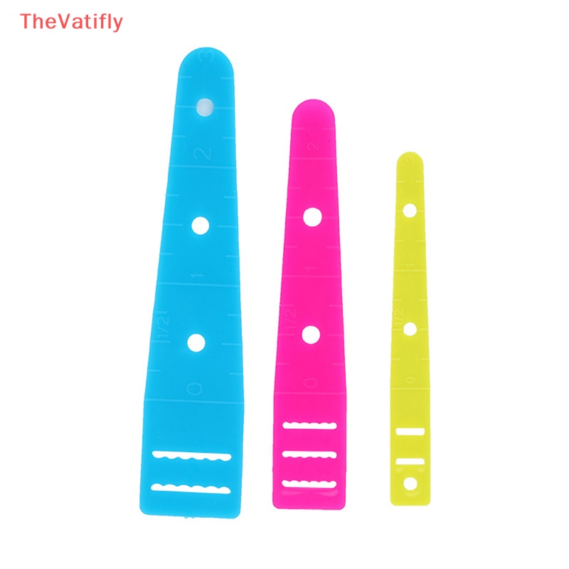 [Thevalifly] 3 Kích Cỡ Nhựa Đàn Hồi Hỗn Hợp Hướng Dẫn Chỉ May Vá DIY