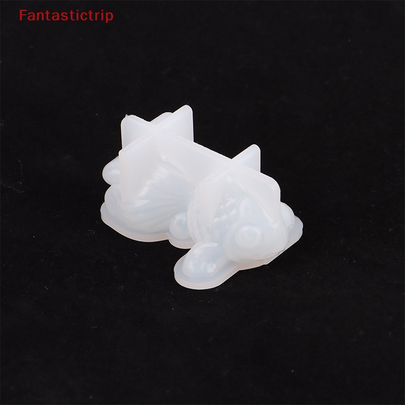 Set 2 Khuôn Silicon Làm Trang Sức Hình Cá Vàng 3D DIY Mới