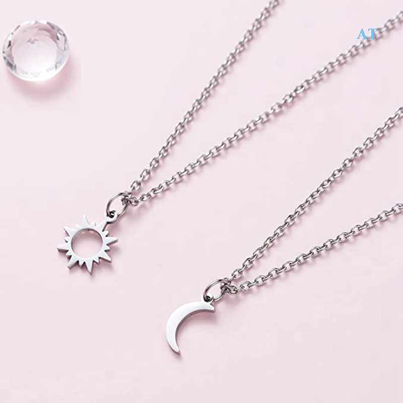 Vòng cổ Tình Bạn Mặt Trăng Và Mặt Trời Khắc Chữ Best Friend 2