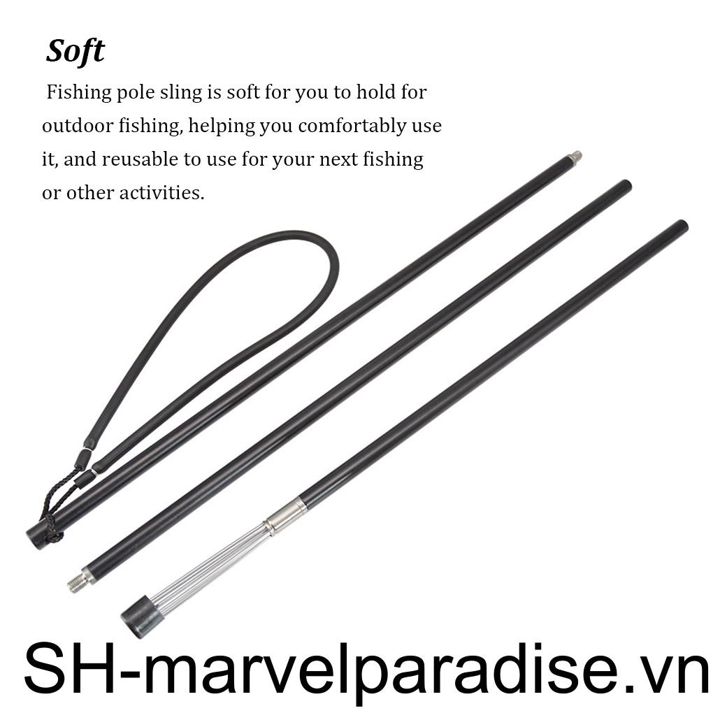 Cần Câu Cá Bằng Cao Su Mềm Có Dây Đeo Độ Co Giãn Cao
