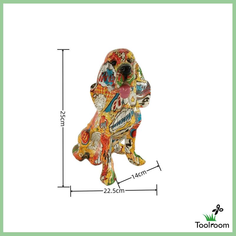 Mô Hình Tượng Chú Chó Nhiều Màu Sắc Dùng Trang Trí Nhà Cửa