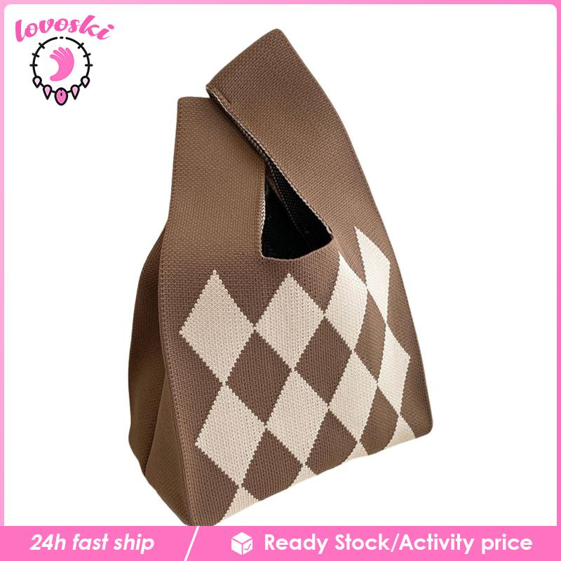 Túi Xách Đan Len Phong Cách Boho Thời Trang Cho Nữ