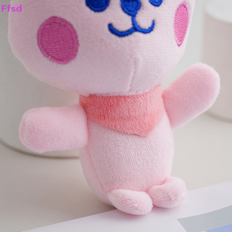 {Ffsd} Móc Khóa Mini Hình Thỏ Nhồi Bông Màu Vàng Hồng Sáng Tạo Thời Trang Trang Trí Ba Lô Đi Học * Bán Chạy