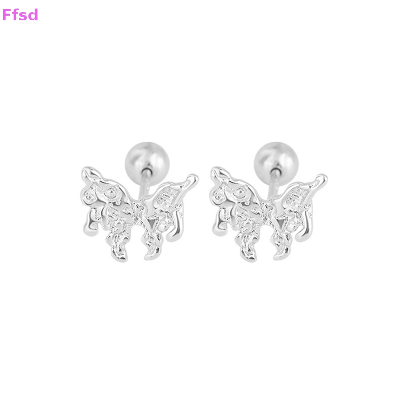 1 Đôi Khuyên Tai Hình Bướm Dạng Xoắn Ốc Dành Cho Nữ