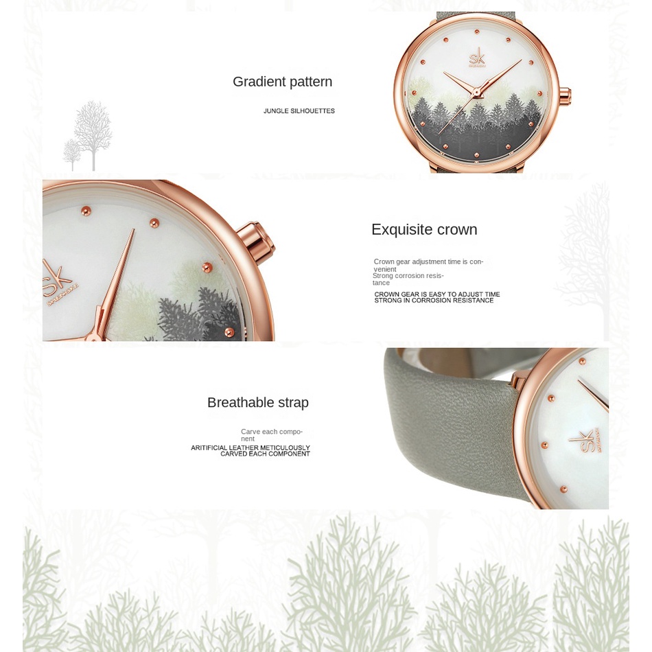 Đồng Hồ Đeo Tay Mặt Tròn Đính Đá Thời Trang Cho Nữ