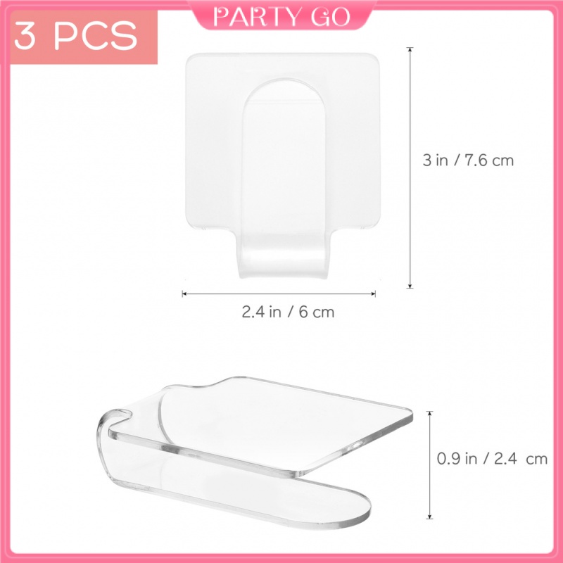 Set 3 Bảng Trộn Màu Trang Điểm Acrylic Trong Suốt Chuyên Nghiệp