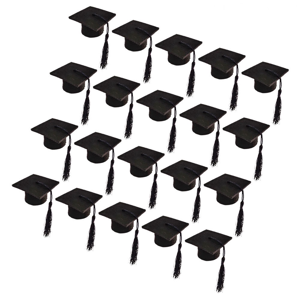 Set 20 Que Cắm Trang Trí Bánh Kem Bằng Vải Không Dệt 5.5X5.5X3.2CM