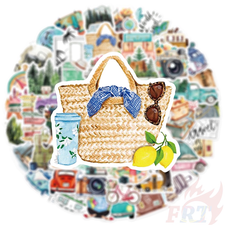 ❉ Sticker Dán Trang Trí Kích Thước Series 02 Chất Lượng Cao ❉ Bộ 50 Sticker Chống Thấm Nước Họa Tiết Doodle Hợp Thời Trang