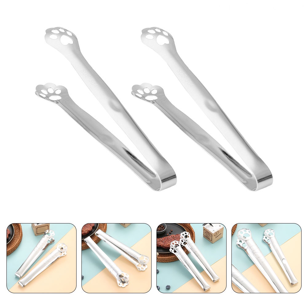 Set 2022 Kẹp Gắp Thức Ăn Mini Bằng Thép Không Gỉ