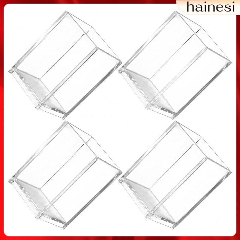 Set 4 Giá Đỡ Bút Bằng Acrylic Trong Suốt Sắp Xếp Gọn Gàng Để Bàn Trang Trí