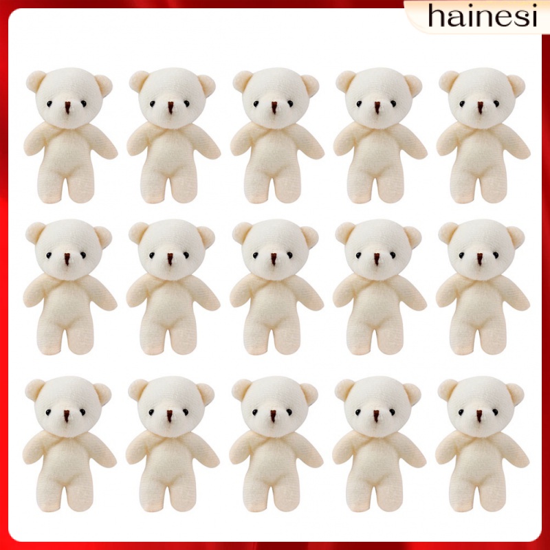 Set 18 Móc Khóa Hình Gấu Bông Mềm Mại Dễ Thương