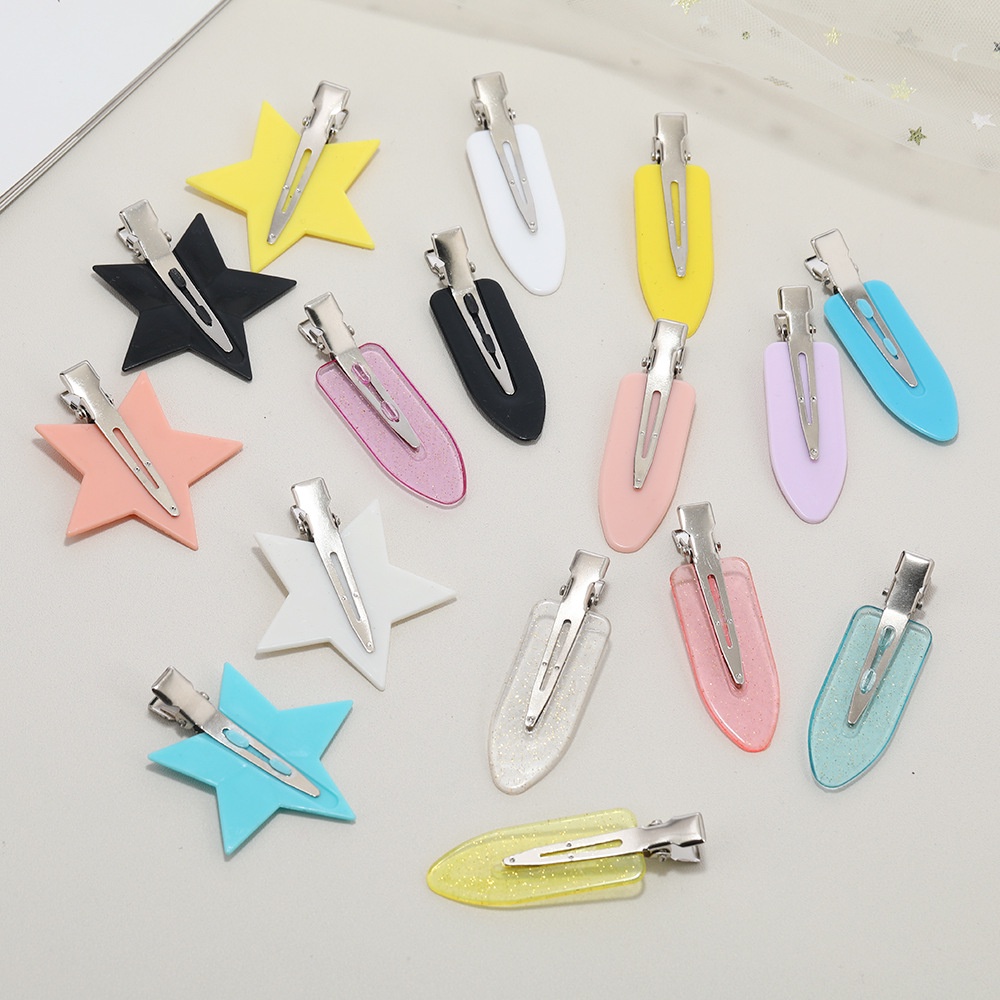 Kẹp Tóc BB Hình Ngôi Sao / Trái Tim Đơn Giản Thời Trang Cho Nữ
