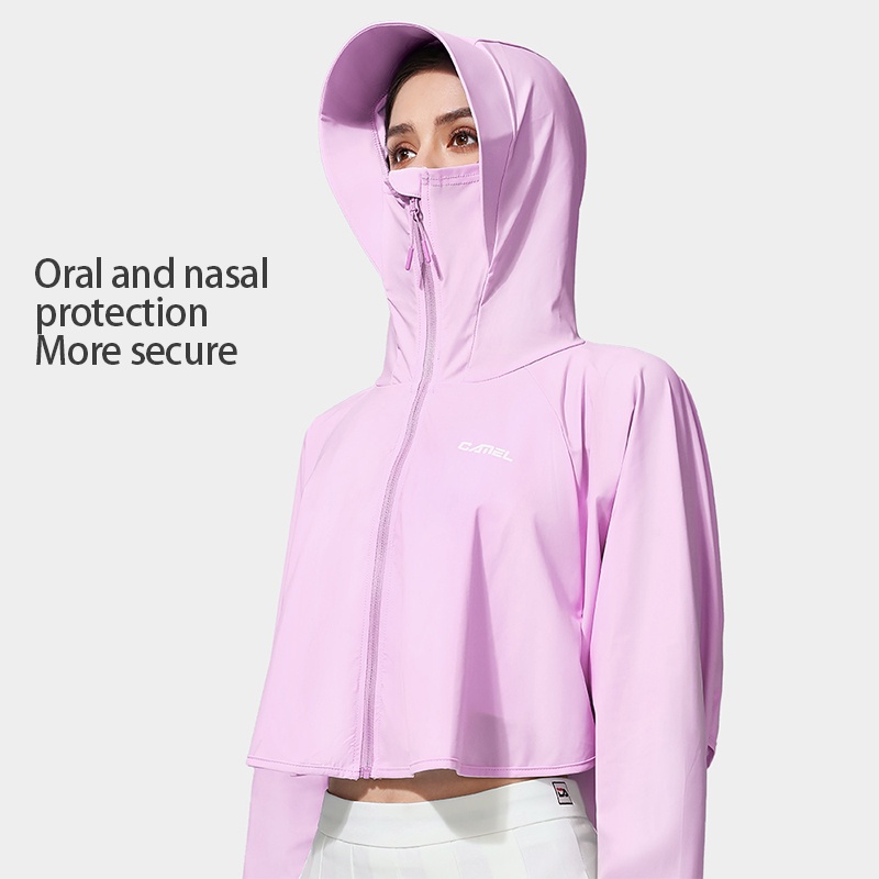 CAMEL SPORTS Áo Khoác Chống Nắng Và Tia UV Bằng Lụa Lạnh Thoáng Khí Hình | BigBuy360 - bigbuy360.vn