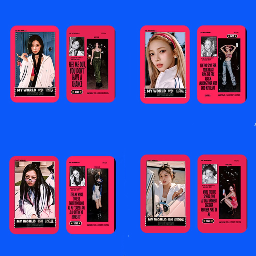 Set 4 Tấm Ảnh Lomo Card Nhóm Nhạc Kpop AM WM MK