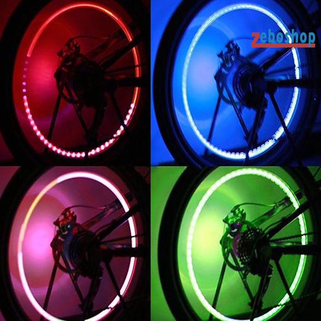 Nắp Van Bánh Xe Đạp Có Đèn LED Cảm Biến Rung Bằng Hợp Kim Chất Lượng Cao