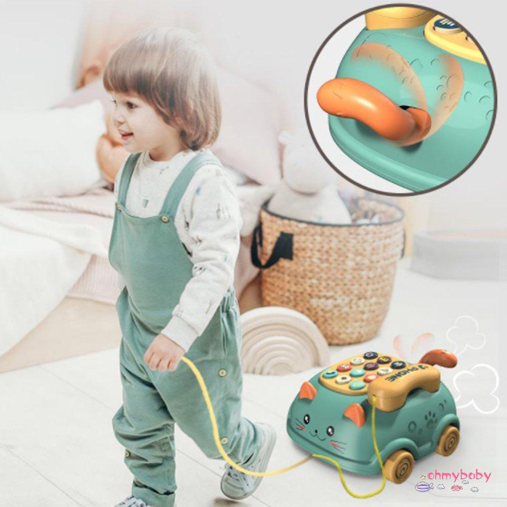 [OMB] Trẻ Em Montessori Điện Thoại Đồ Chơi Giáo Dục Sớm Âm Nhạc Truyện Máy Sơ Sinh Mô Phỏng Quà Tặng [Z/10]