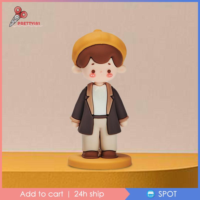 [Prettyia1] Mô Hình Tượng Người Trang Trí Bánh Kem Để Bàn / Để Sách / Ảnh