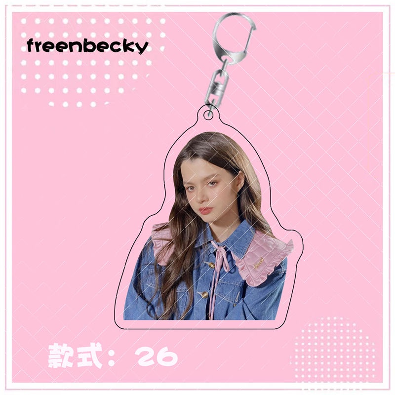 Freenbecky Móc Khóa Acrylic Hai Mặt Trong Suốt Dùng Làm Quà Tặng Cho Bạn Gái