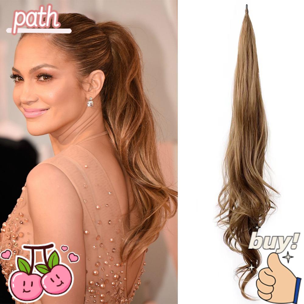 Tóc Giả Đuôi Ngựa Dài 32inch Bằng Sợi Tổng Hợp