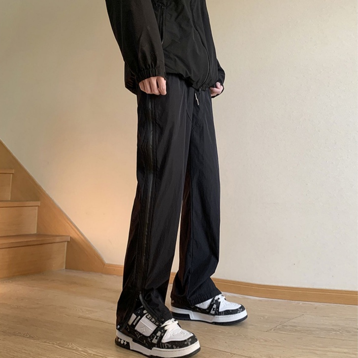 Quần Dài Thể Thao Có Khóa Kéo Phong Cách Đường Phố Thời Trang Mùa Hè Cho Nam