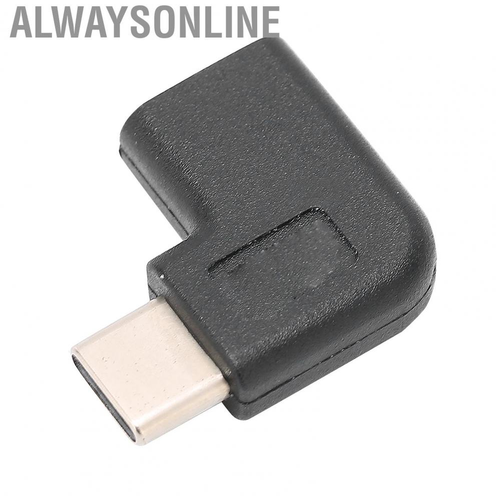 Alwaysonline Type C Male To Female Adapter  Data Sync PVC Reversible Portable Extension for Smartphones Laptops