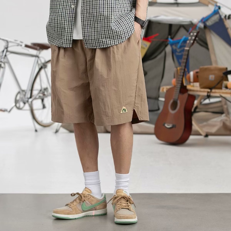 Quần Short Thể Thao Xếp Ly Phong Cách Nhật Bản Chống Thấm Nước Thời Trang Mùa Hè Cho Nam