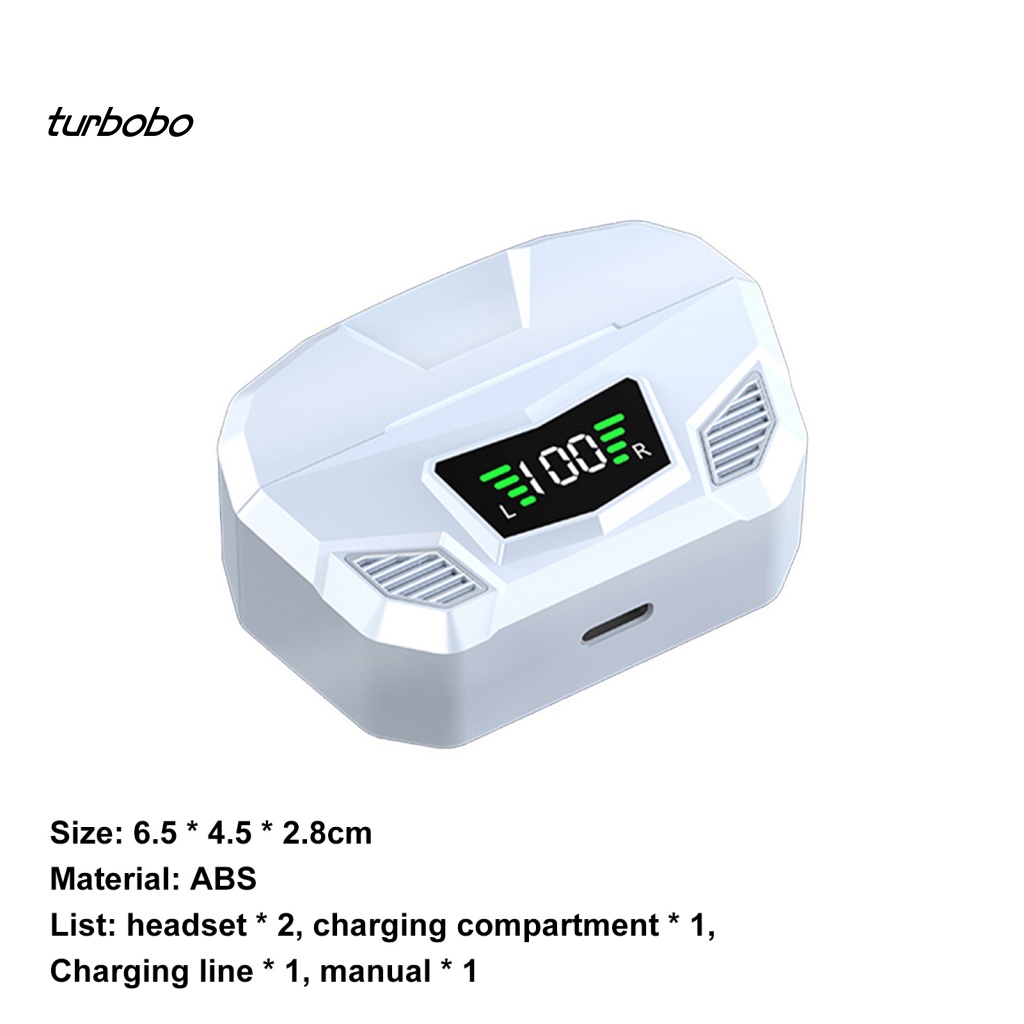 1 Cặp Tai Nghe Nhét Tai Không Dây M33 Bluetooth 5.1 Màn Hình LED Cảm Ứng Bằng ABS Không Phai Màu