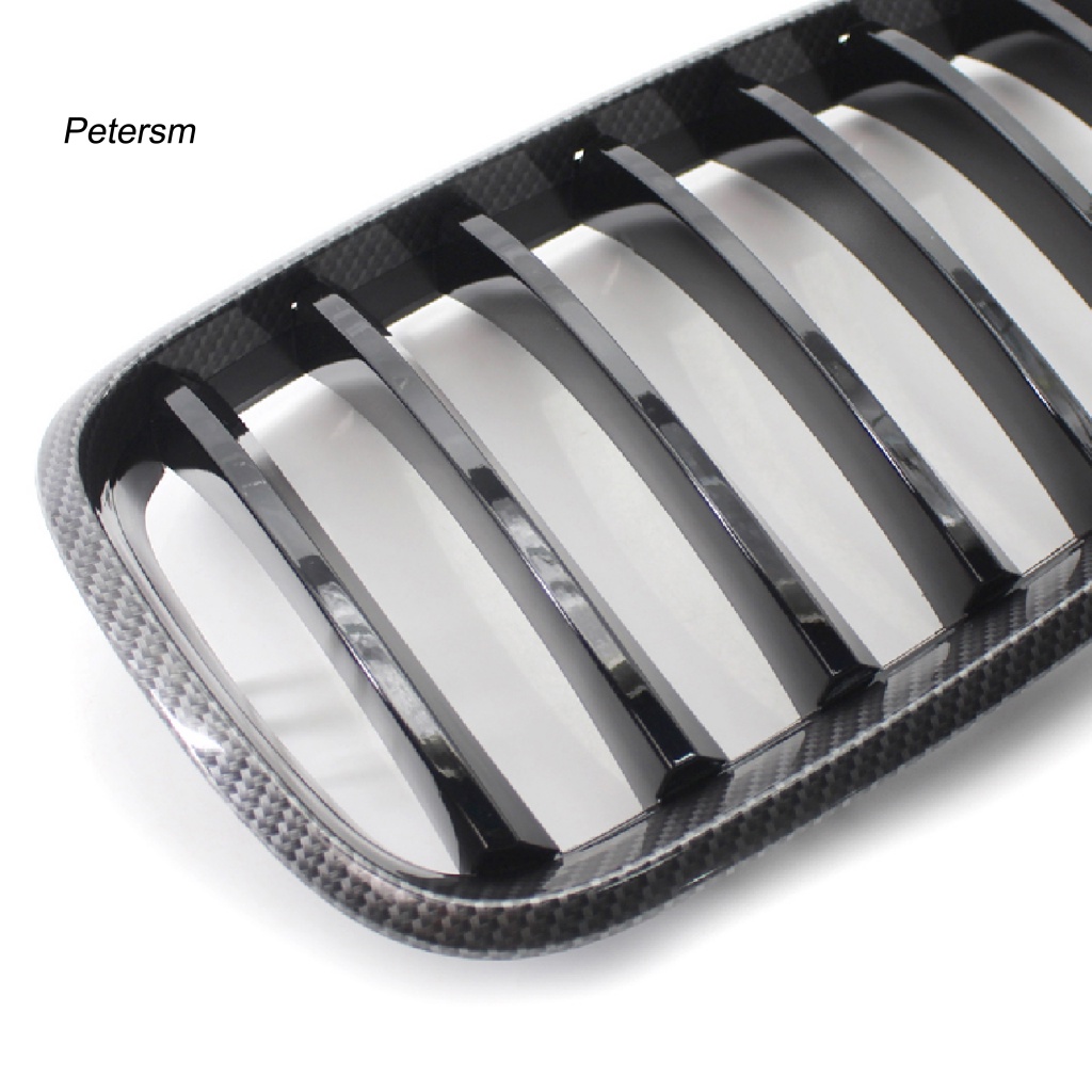 Set 2 Lưới Tản Nhiệt Màu Đen Bóng Gắn Mui Xe Hơi 51137157687 51137157688 Phụ Kiện Chuyên Dụng Cho Xe BMW E70 X5 08-13