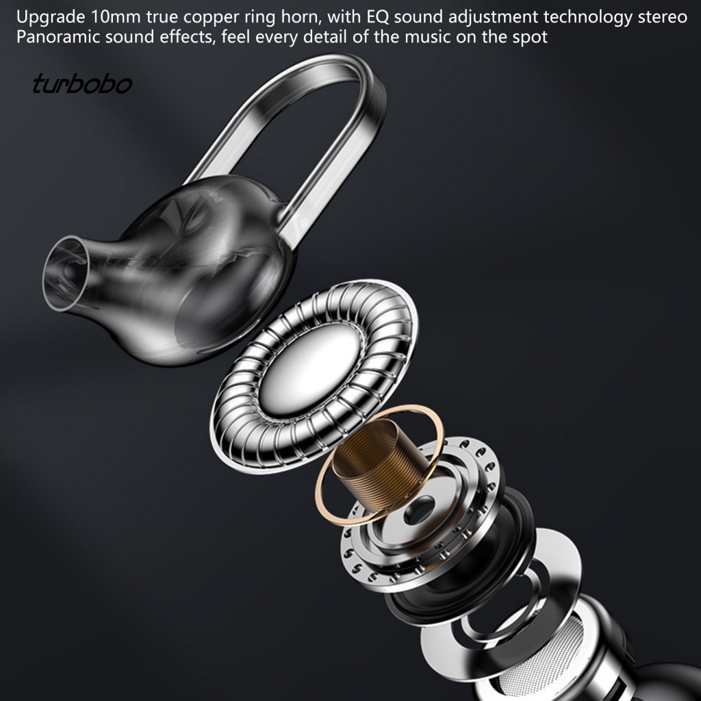 Tai nghe không dây turbobo X15 Móc Vành Tai Chống Ồn Âm Thanh Độ Trung Thực Cao Có Màn Hình Hiển Thị Kỹ Thuật Số 5.0