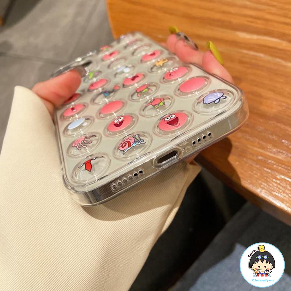 Ốp Điện Thoại TPU Mềm Trong Suốt Chống Sốc Chống Bụi In Họa Tiết Hoạt Hình 3D Cho Iphone 14 11 12 13 Pro Max