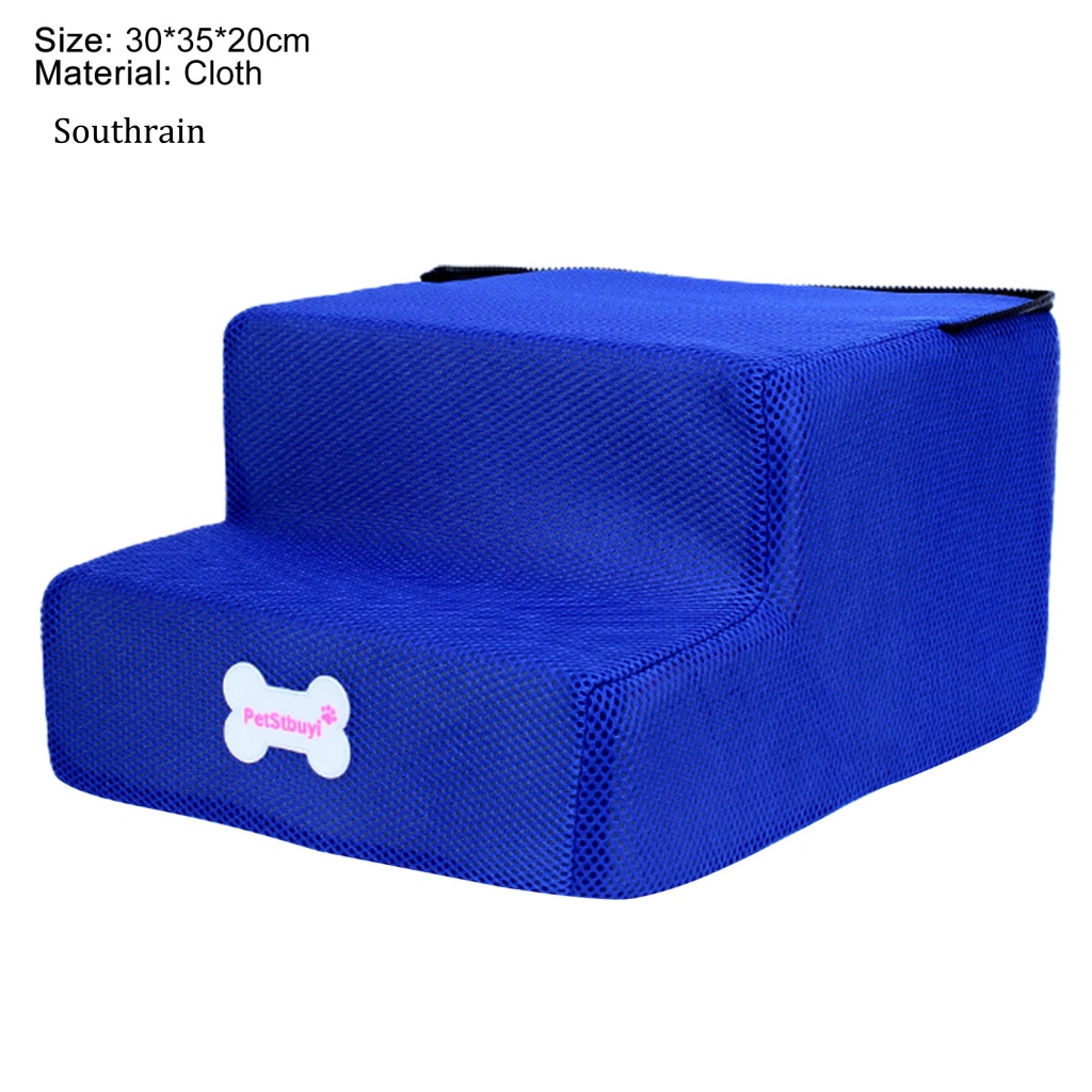 Thang Leo 2 Bậc Bằng Vải Không Trượt Chắc Chắn Cho Cún Cưng