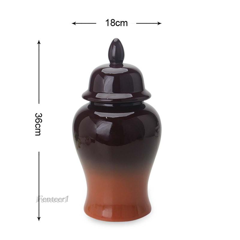 Lọ Gốm Đựng Trà Có Nắp Kích Thước 7x14inch 1