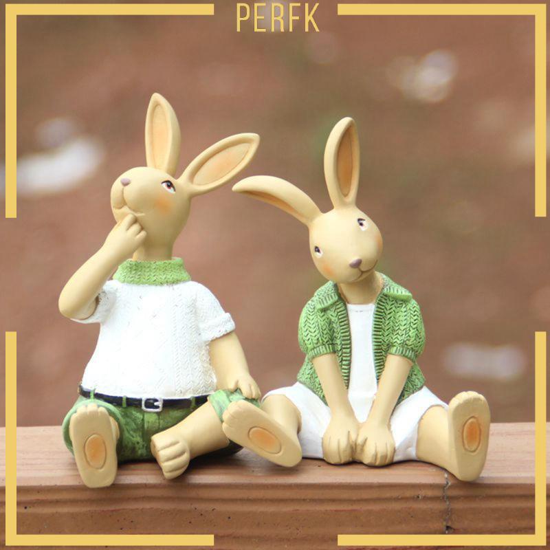 Mô Hình Thỏ Phục Sinh Bằng Nhựa Resin Thủ Công Để Bàn Trang Trí