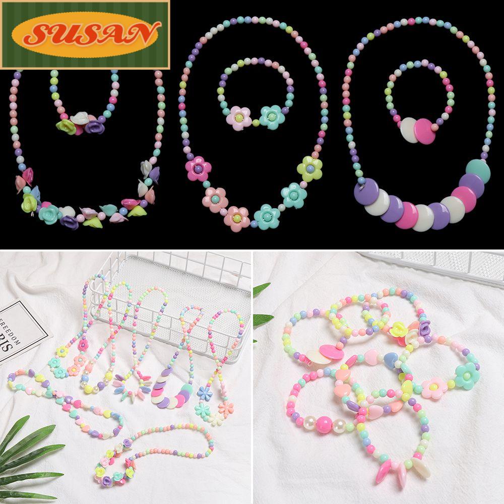 1 Bộ Hạt Nhựa Hình Bướm Làm Trang Sức Thủ Công Cho Bé