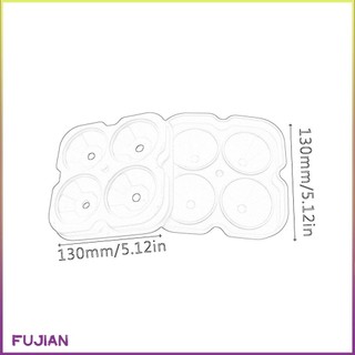 4 Hole Diamond Ice Tray Silicone Cream Maker Mould Fruit Cube Mold [B/8]