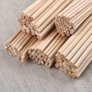 50/25pcs mô hình tròn thanh gỗ thực phẩm Ice Lollipop thủ công bánh làm bền DIY đinh xây dựng mô hình công cụ chế biến gỗ