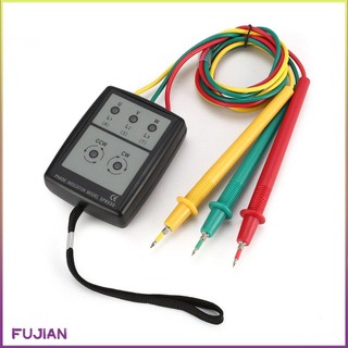 Sp8030 3 Phase Rotation Tester Digital Indicator Detector Led Buzzer Sequence Meter Voltage 200V-480V Ac [B/11]