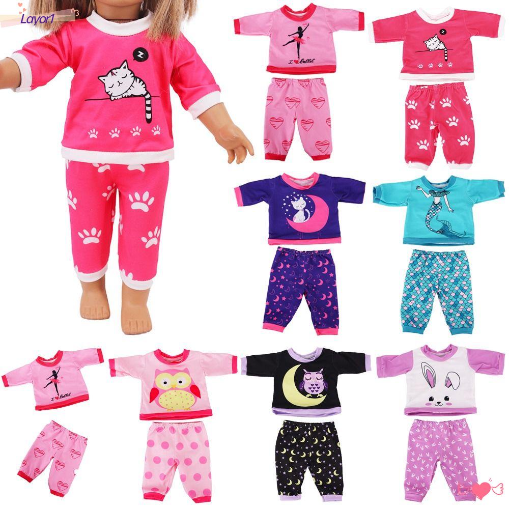 Layor1 Set Áo Thun Và Quần Dài Thay Đổi Nhà Búp Bê
