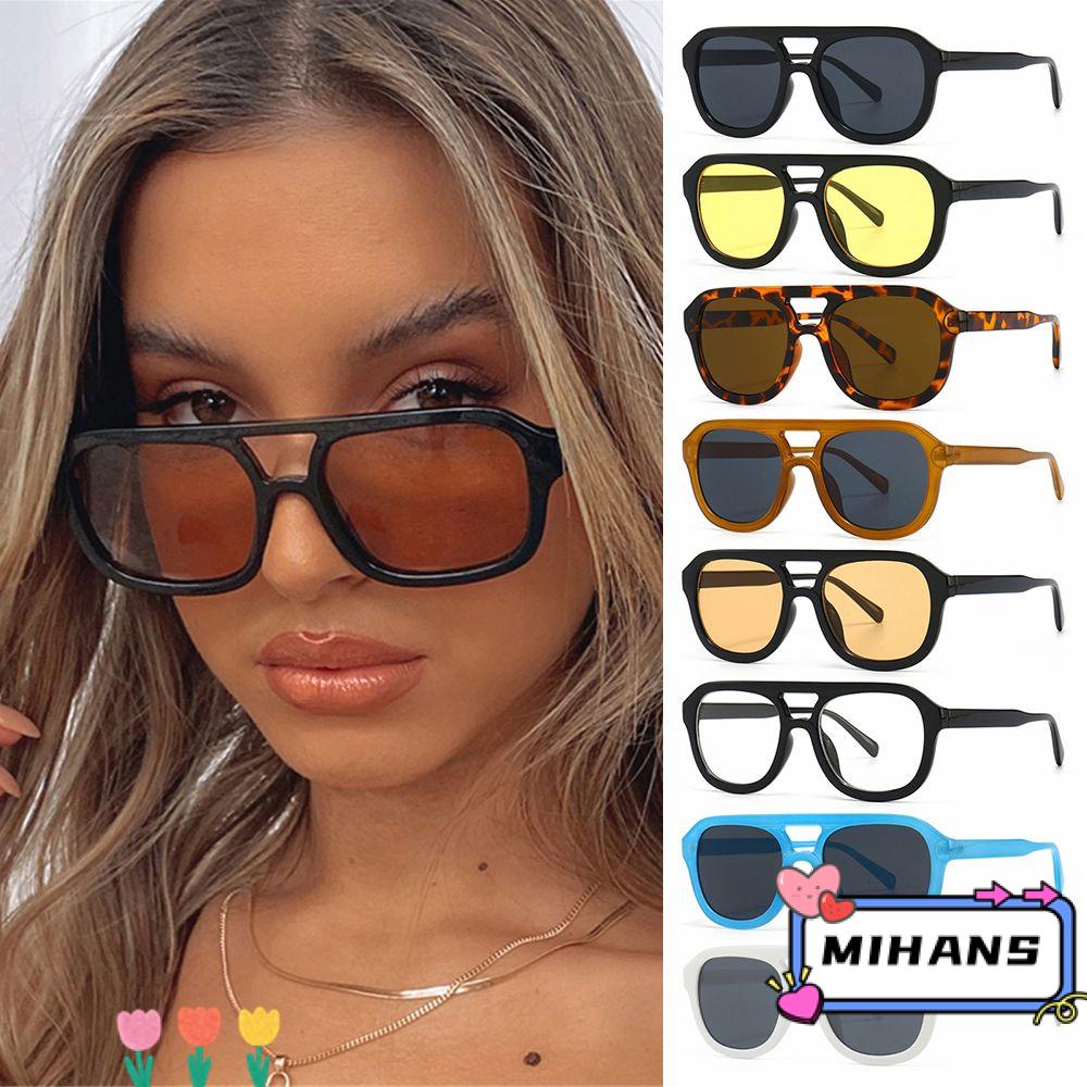 Kính Mát Chống Tia UV400 Tròng Đôi Họa Tiết Da Báo Thời Trang