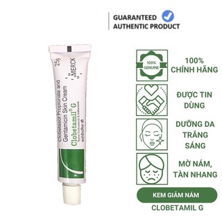 Tuýp nám Clobetamil G ngừa nám tàn nhang 25g