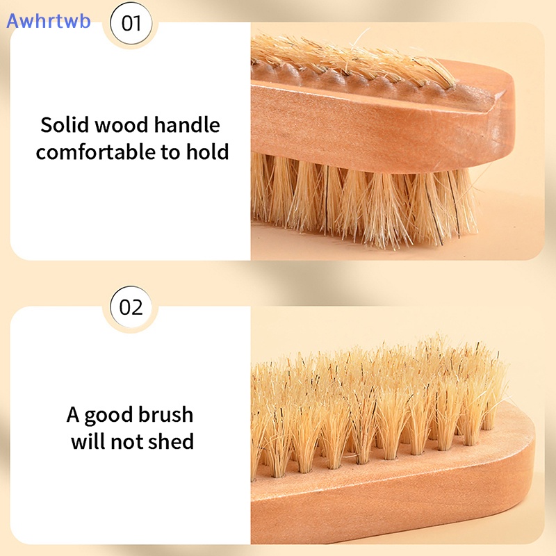 Bàn Chải Chà Rửa Móng Tay Hai Mặt Tự Nhiên Mới