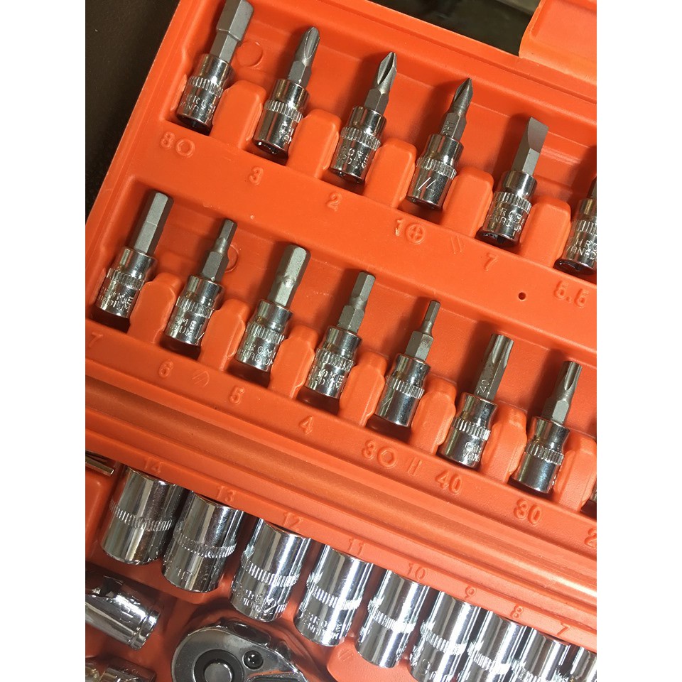 bộ khẩu tay tự động 1/4 với 46 chi tiết KAPUSI Japan Nhật cao cấp