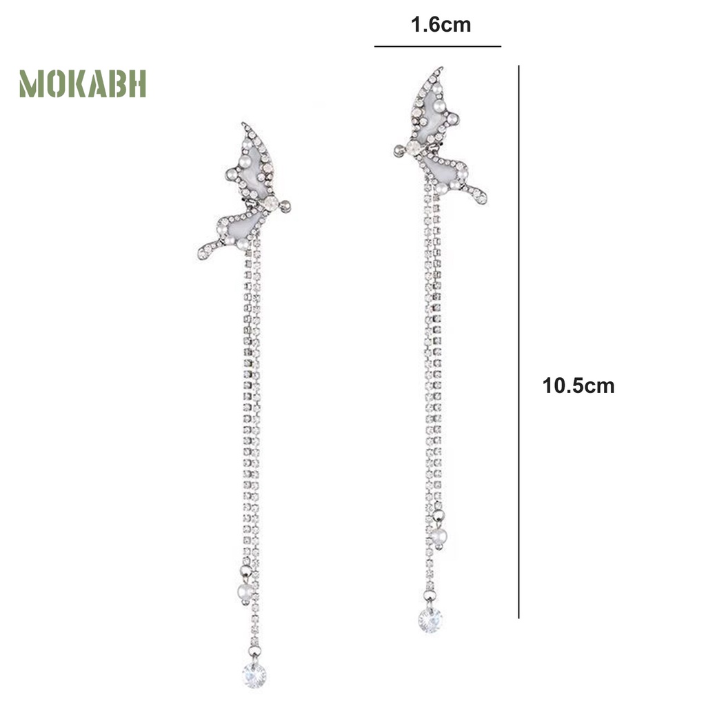 1 Đôi Khuyên Kẹp Vành Tai Không Cần Khoan Lỗ Đính Đá Và Ngọc Trai Giả Thời Trang Cho Nữ