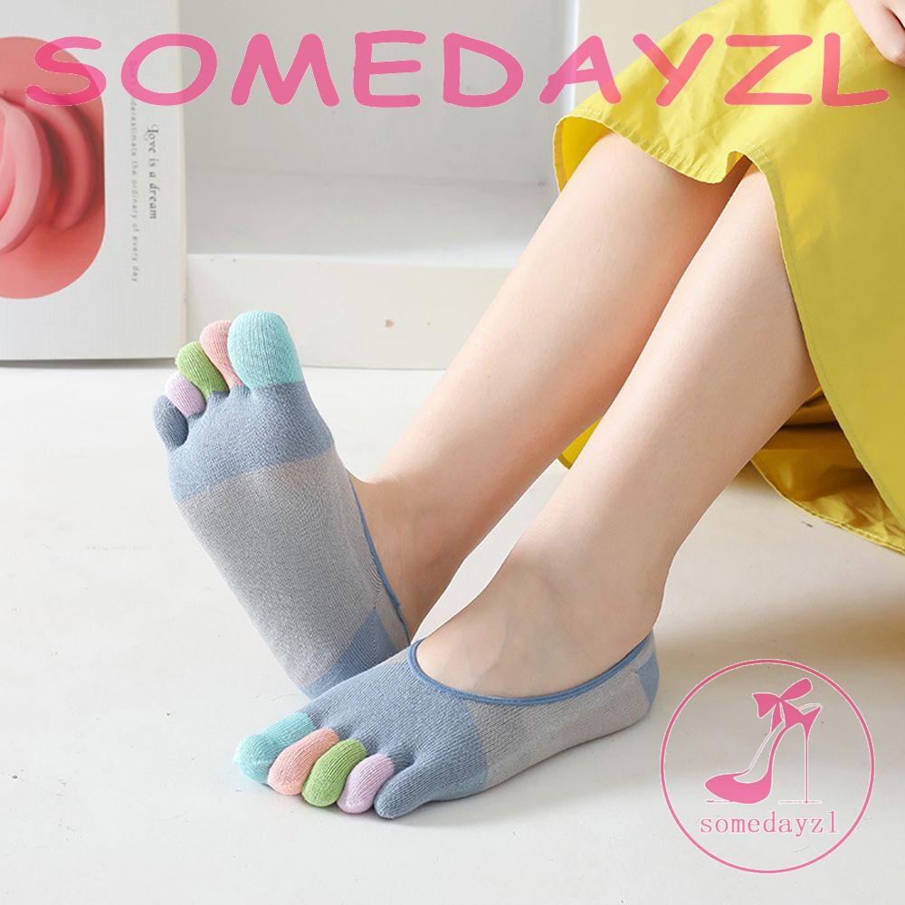 Vớ Thuyền Năm Ngón Giữ Ấm Chống Trượt Nhiều Màu Sắc Dễ Thương Cho Nữ
