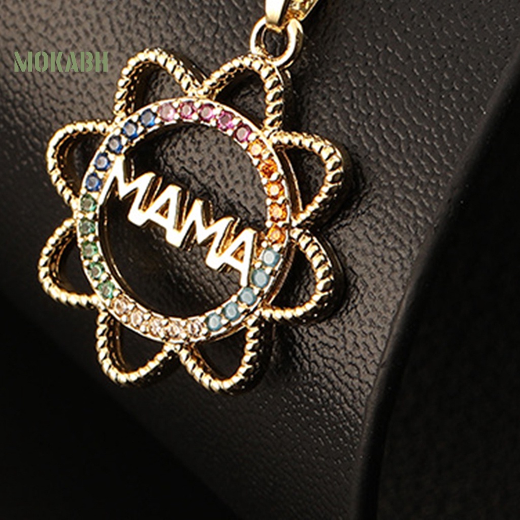 Vòng cổ Mặt Hoa Hướng Dương Đính Đá Nhiều Màu Thời Trang