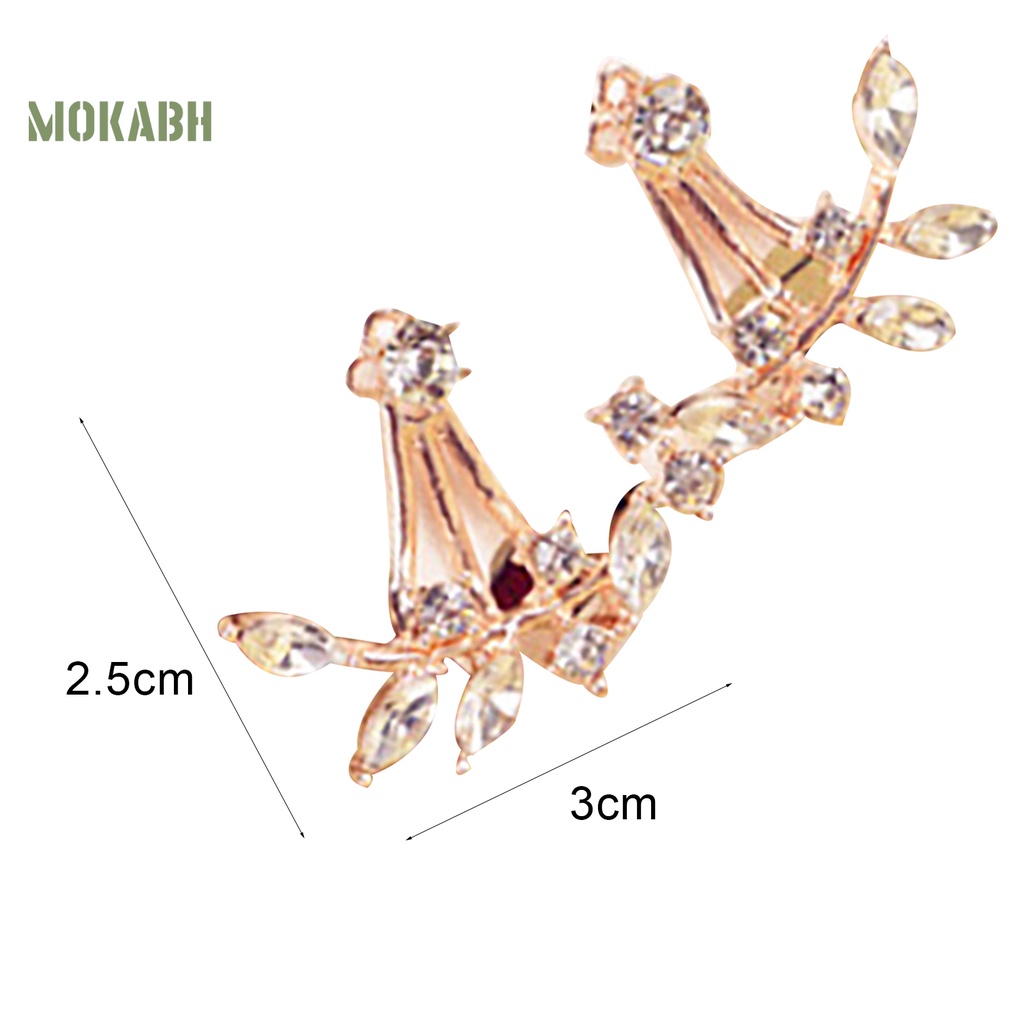 1 Đôi Bông Tai Đính Đá Mini Quyến Rũ Dành Cho Nữ