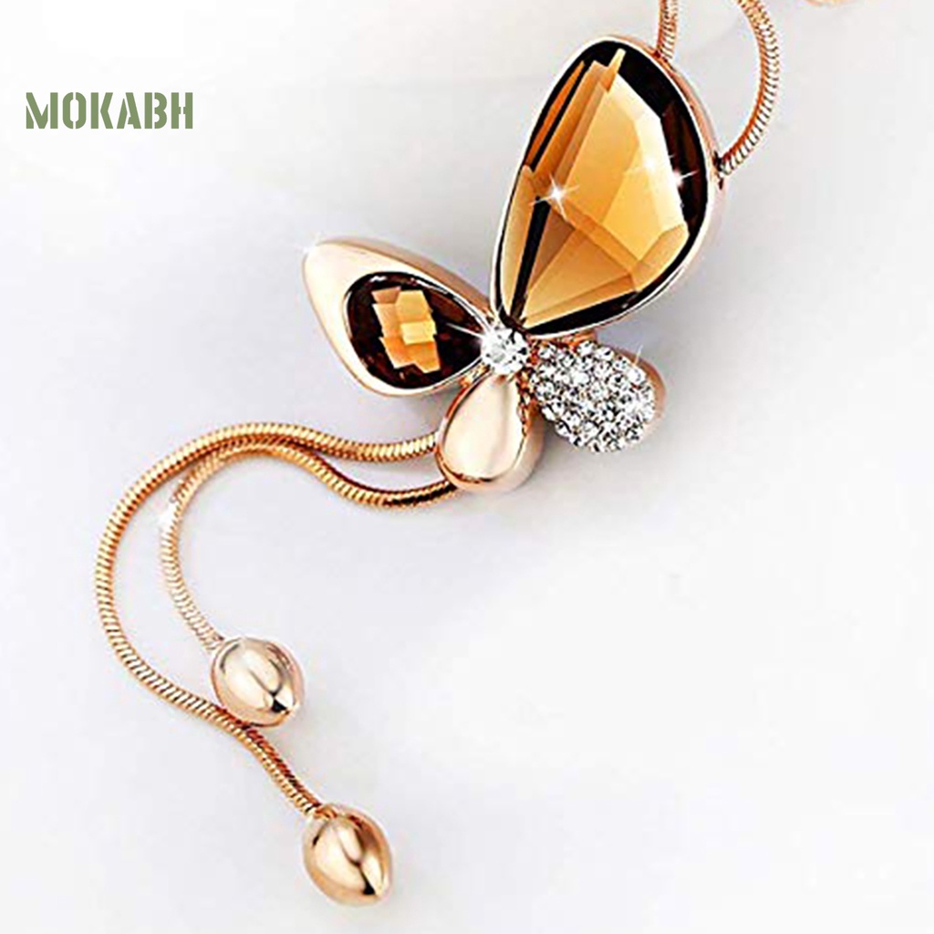 Vòng cổ HợP Kim HìNh BướM ĐíNh Đá Xinh XắN