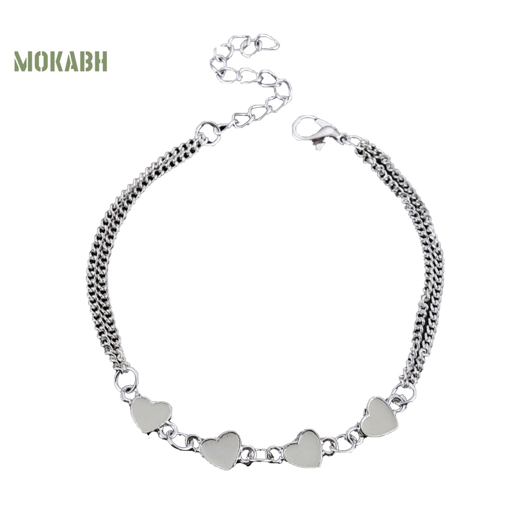 [Hot] Lắc Chân Hình Hoa Ngôi Sao Trái Tim Phát Sáng Trong Bóng Tối Cho Nữ