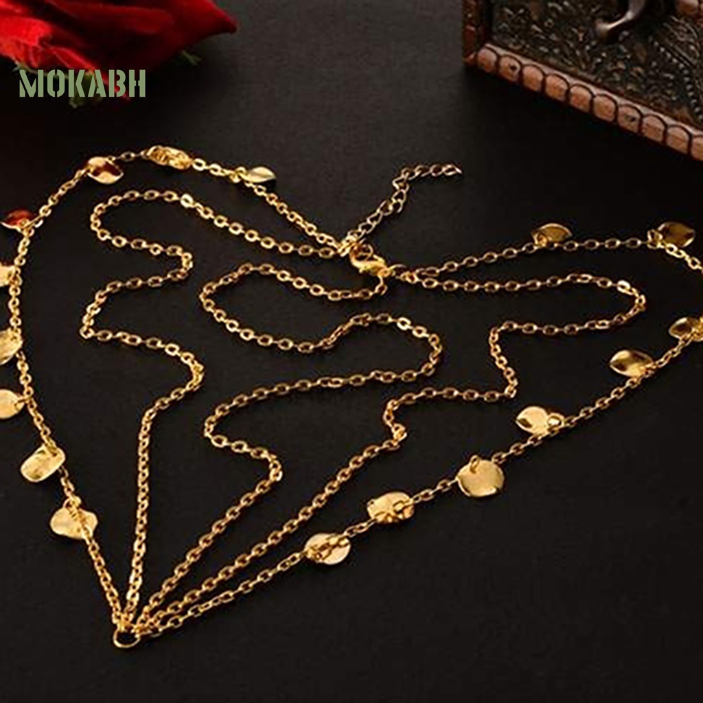 Chuỗi Dây Xích Tròn Nhiều Lớp Bằng Hợp Kim Đeo Đầu Phụ Kiện Múa Cho Nữ